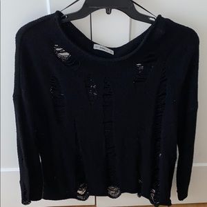 Zara distressed knit sweater